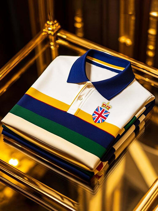 Men's Vintage British Crown Casual Shirt