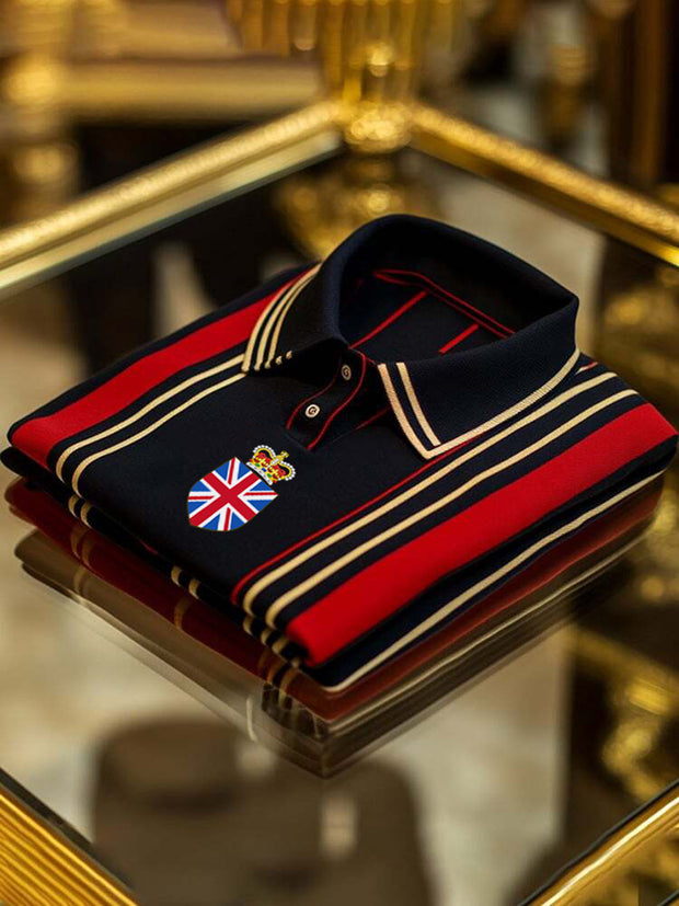 Men's Vintage British Crown Casual Shirt