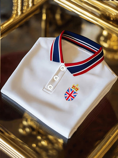 Men's Vintage British Crown Casual Shirt