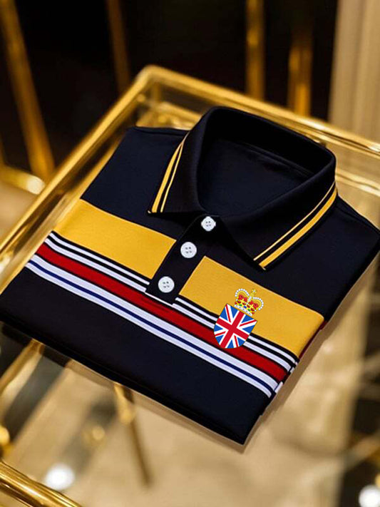 Men's Vintage British Crown Casual Shirt