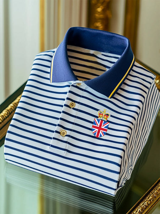 Men's Vintage British Crown Casual Shirt