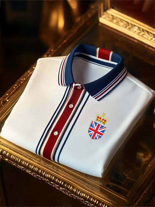 Men's Vintage British Crown Casual Shirt
