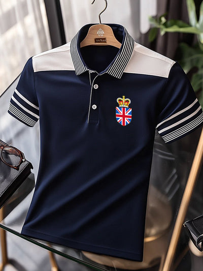 Men's Vintage British Crown Casual Shirt