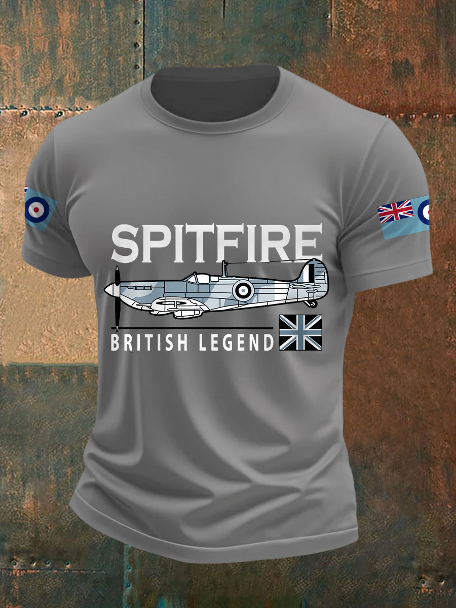 Men's Spitfire British Legend Print Casual Tee