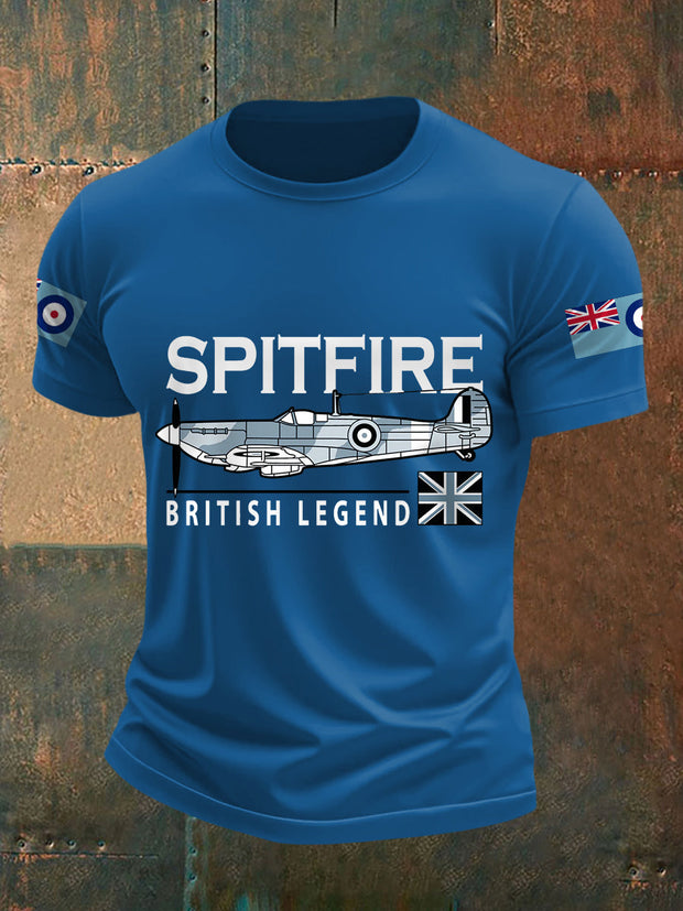 Men's Spitfire British Legend Print Casual Tee