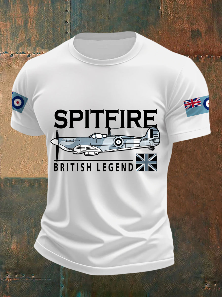Men's Spitfire British Legend Print Casual Tee