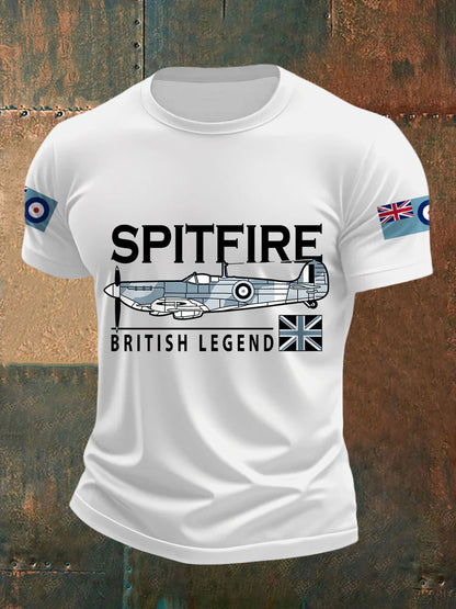 Men's Spitfire British Legend Print Casual Tee