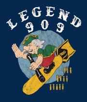 Men's Legendary Fighter 909 Nose Art Print Casual Top