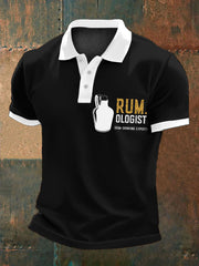 Men's Royal Navy Veteran Rum Lover Printed Casual Tops