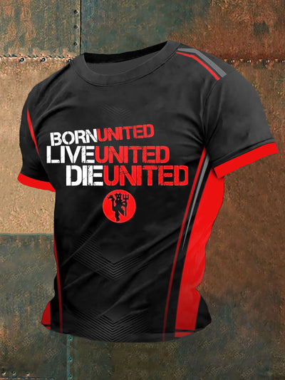 Men's Born c Live United Die United Short Sleeves T-shirt