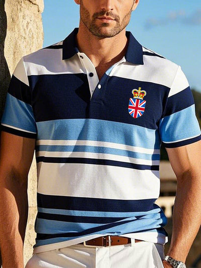 Men's Vintage British Crown Casual Shirt