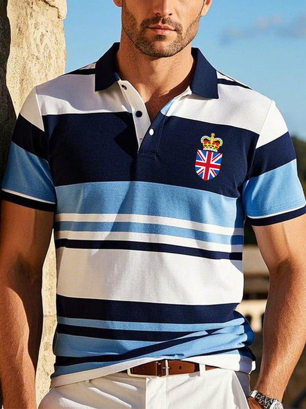 Men's Vintage British Crown Casual Shirt