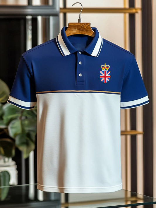 Men's Vintage British Crown Casual Shirt