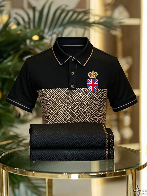 Men's Vintage British Crown Casual Shirt