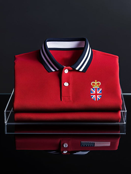 Men's Vintage British Crown Casual Shirt
