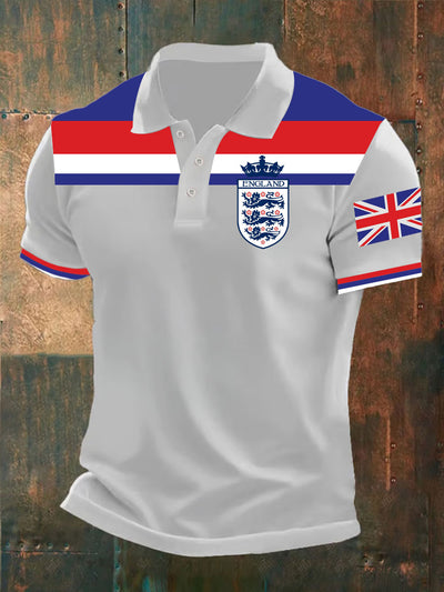 Men's Vintage England Crown Casual Shirt