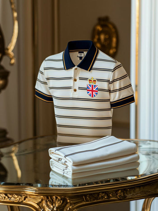 Men's Vintage British Crown Casual Shirt
