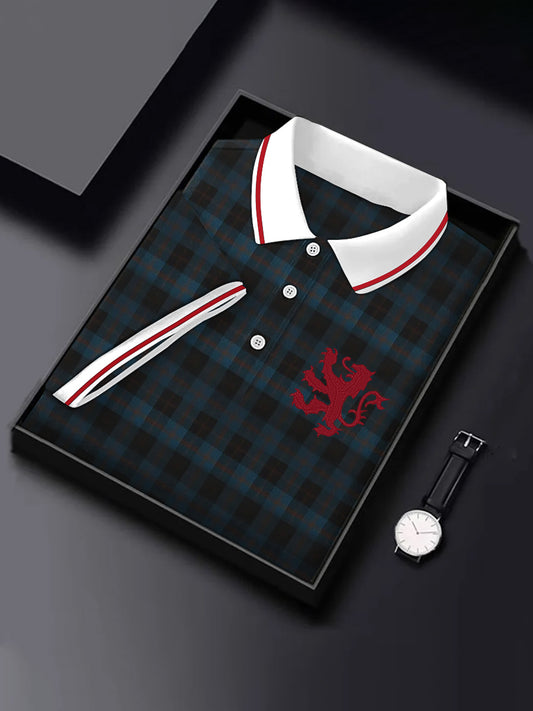 Men's Vintage Scotland Lion  Short Sleeve Top