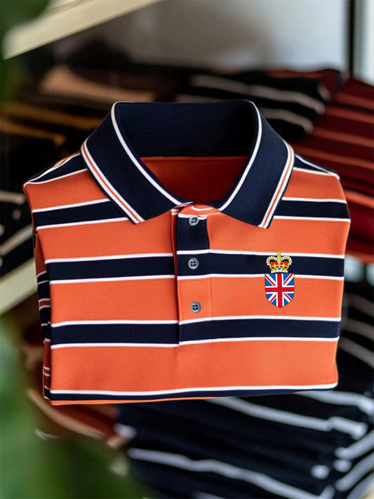 Men's Vintage England Crown Casual Shirt