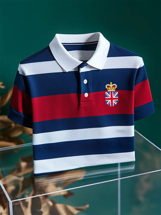 Men's Vintage England Crown Casual Shirt