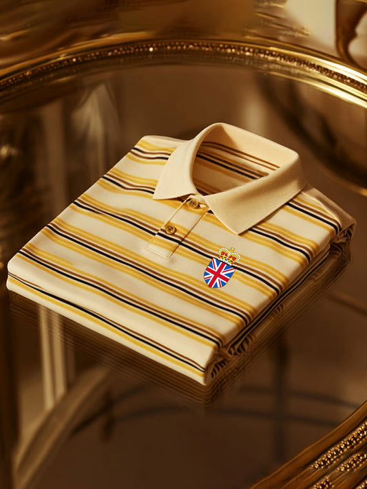 Men's Vintage England Crown Casual Shirt