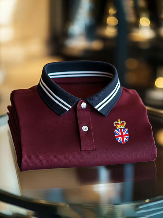 Men's Vintage England Crown Casual Shirt