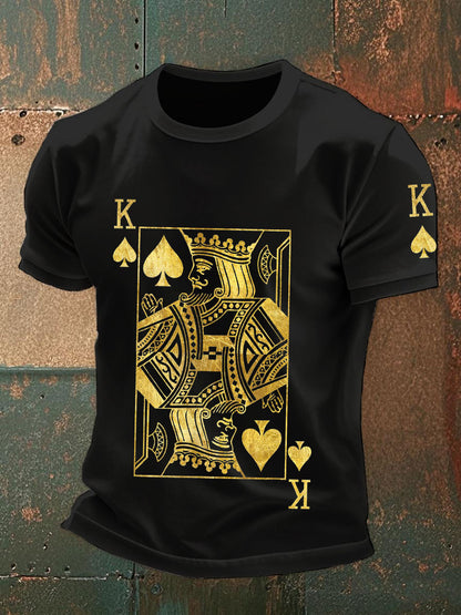 Men's poker art print t-shirts