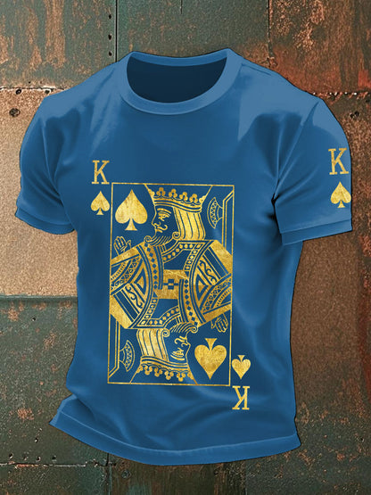 Men's poker art print t-shirts