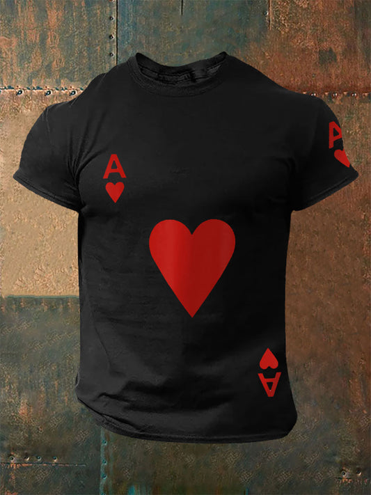 Men's Poker Ace of Hearts T-shirts