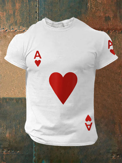 Men's Poker Ace of Hearts T-shirts