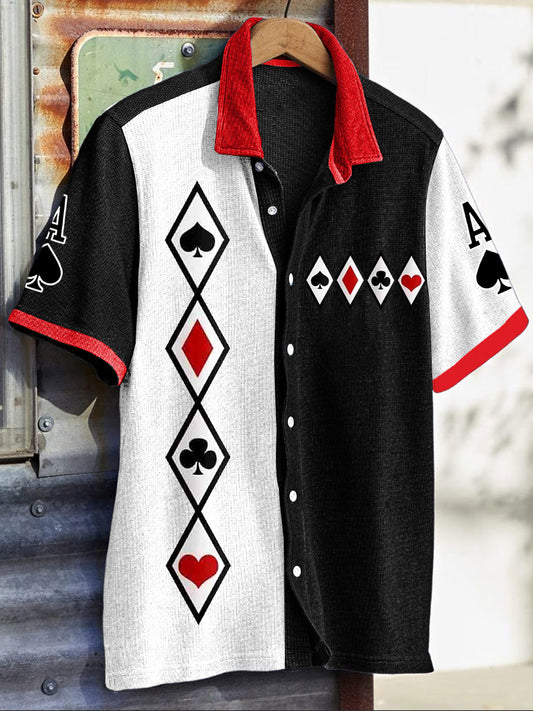 Men's Texas Hold'em Printed Casual Shirts