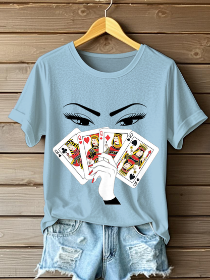Women's Playing Card Slam Queen T-Shirts
