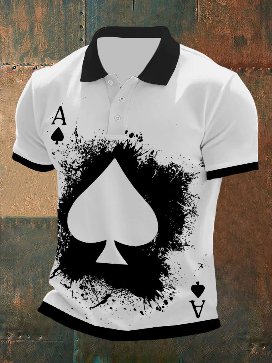Men's poker T-shirt