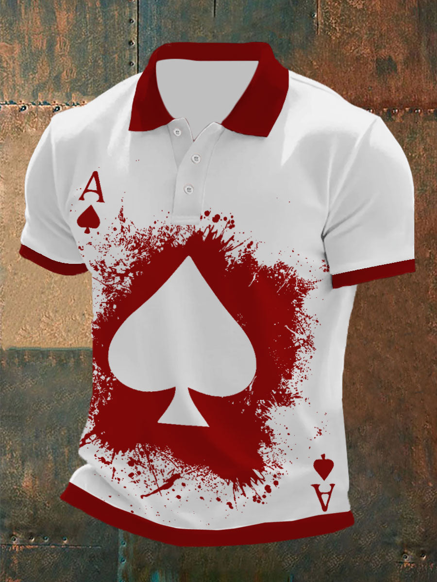 Men's poker T-shirt