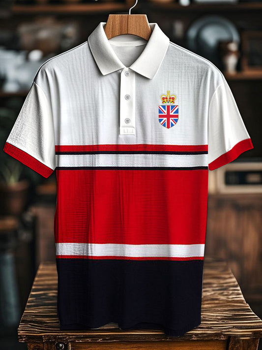 Men's Vintage England Crown Casual Shirt