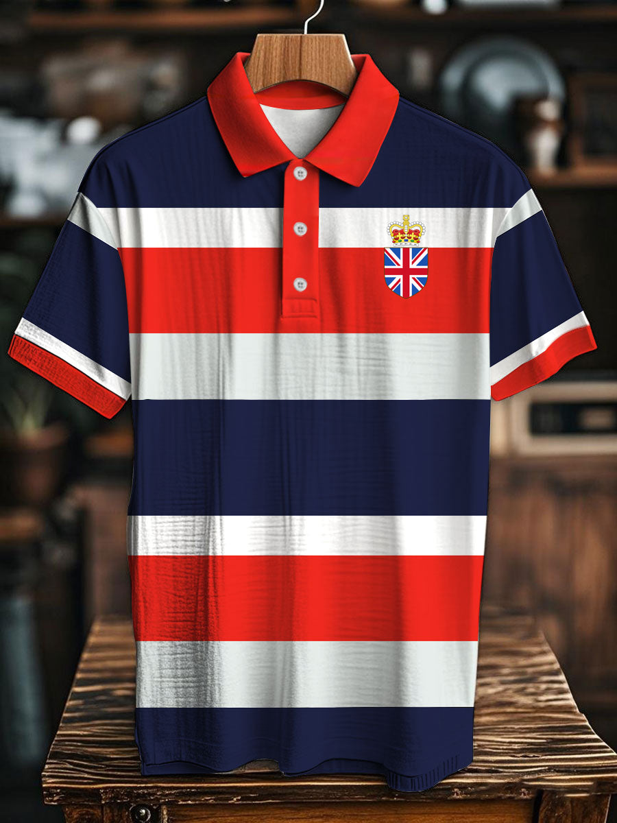 Men's Vintage England Crown Casual Shirt