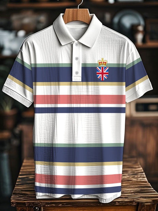 Men's Vintage England Crown Casual Shirt