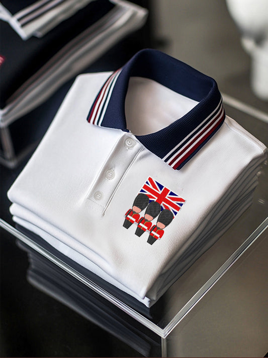 Men's British Guards Business Style Short Sleeve T-Shirt