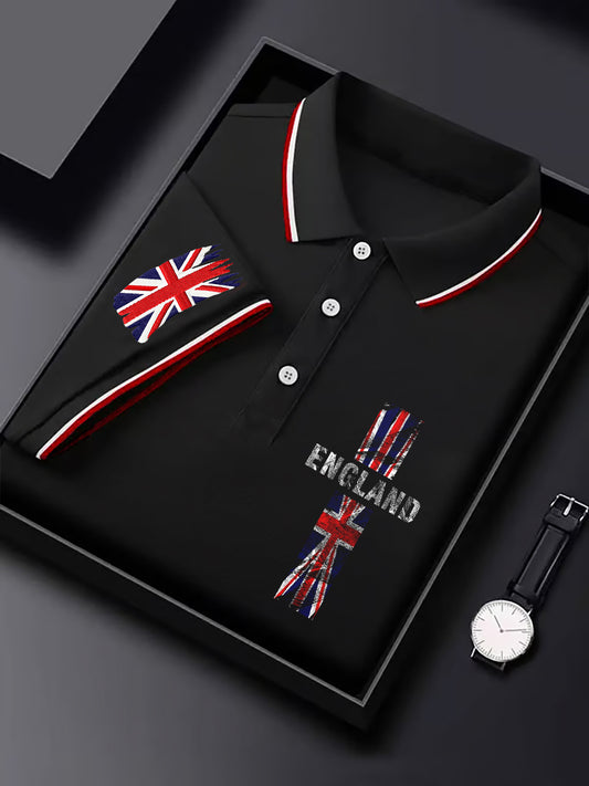 Men's UK Coat of Arms Print Short Sleeve Top