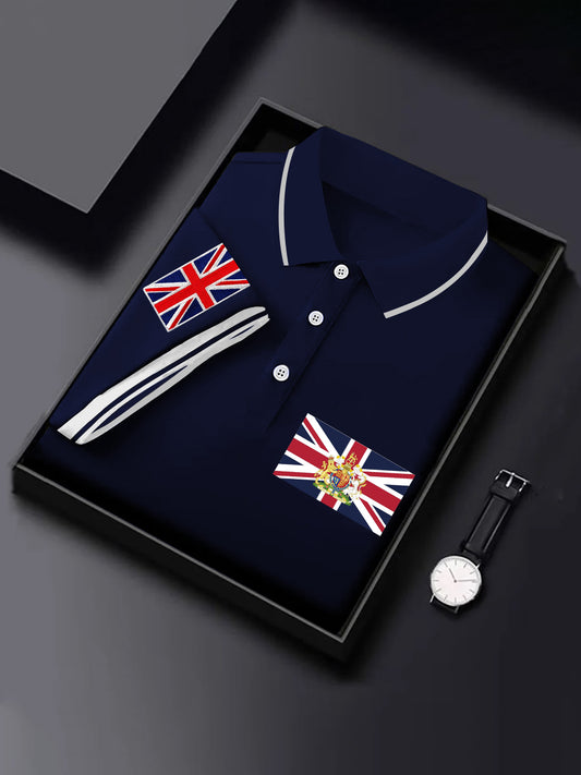 Men's UK Flag Print Short Sleeve Top