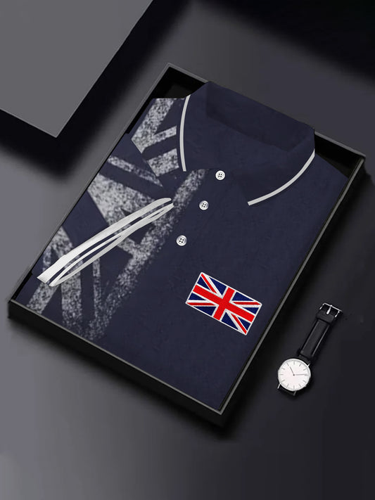 Men's UK Flag Print Short Sleeve Top