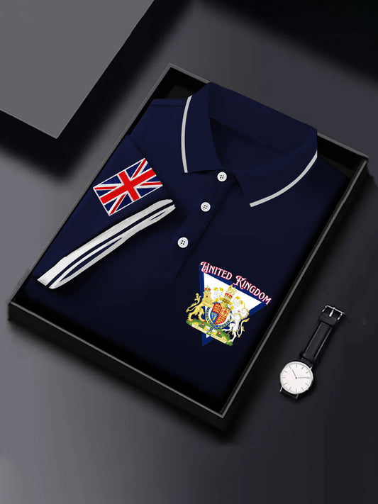 Men's UK Flag Print Short Sleeve Top