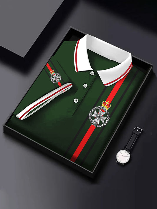 Men's Business Style Badge Top