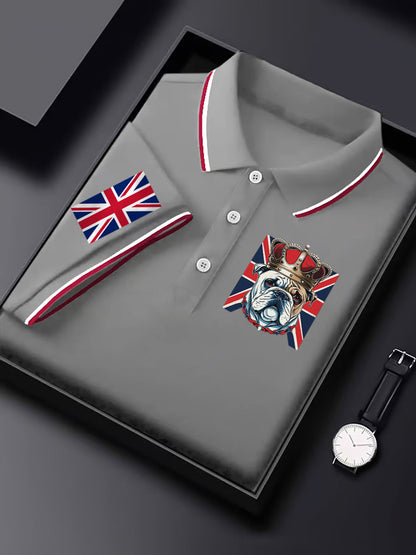 Men's Vintage British Bulldog Crown Casual Shirt