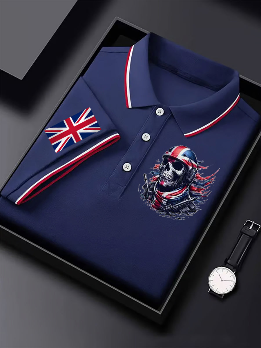 Men's Vintage England Flag Casual Shirt