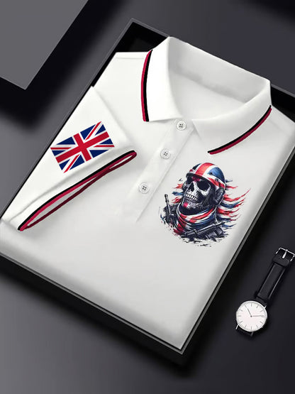 Men's Vintage England Flag Casual Shirt