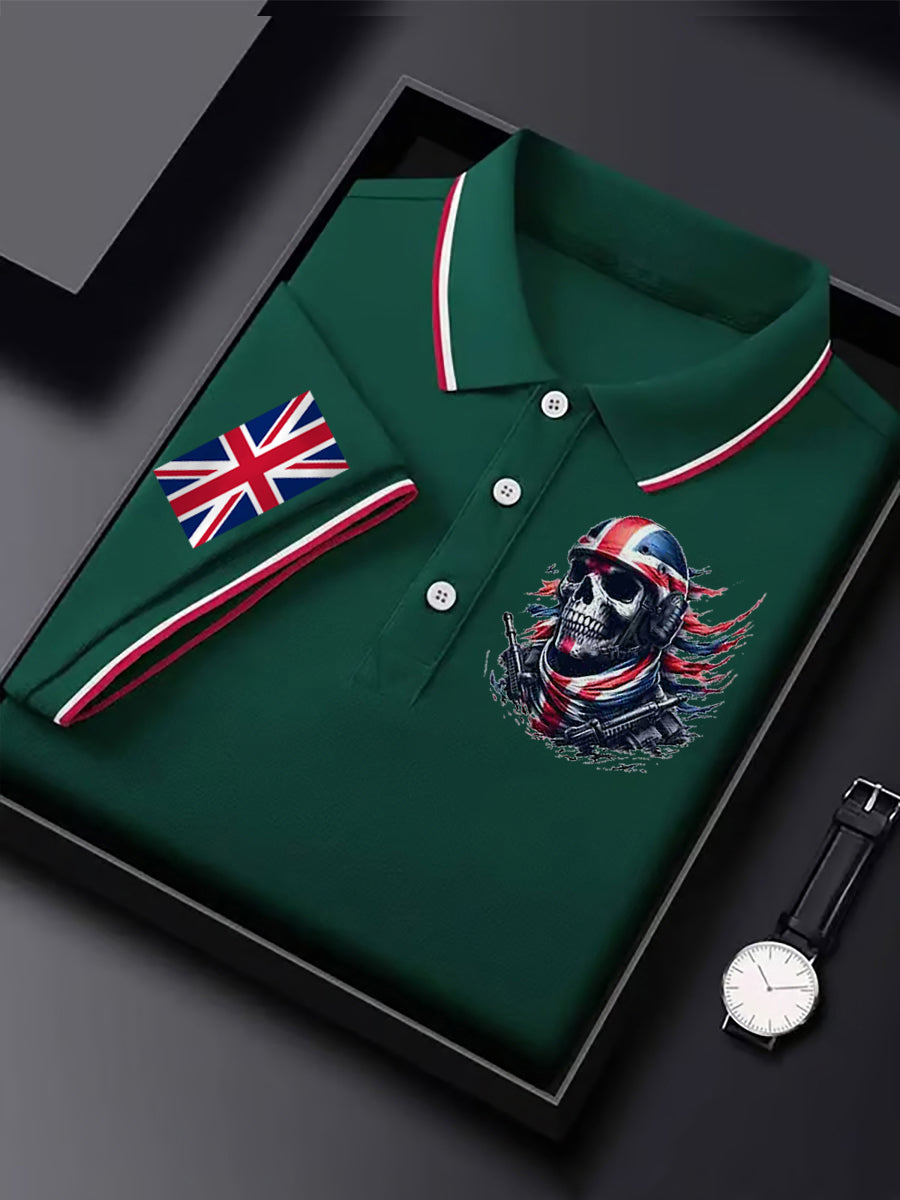 Men's Vintage England Flag Casual Shirt