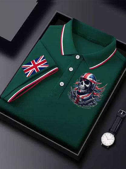 Men's Vintage England Flag Casual Shirt