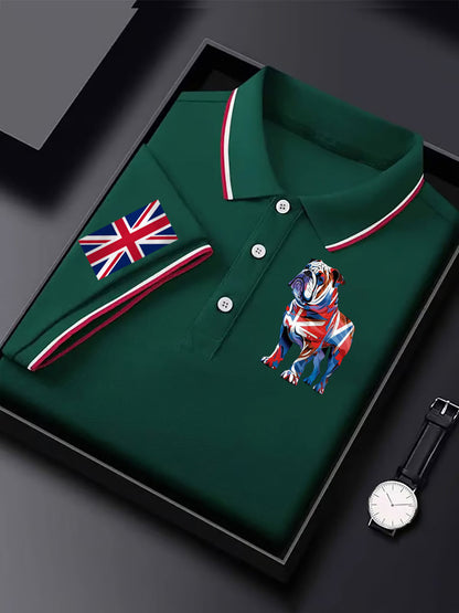 Men's Vintage England Flag Casual Shirt