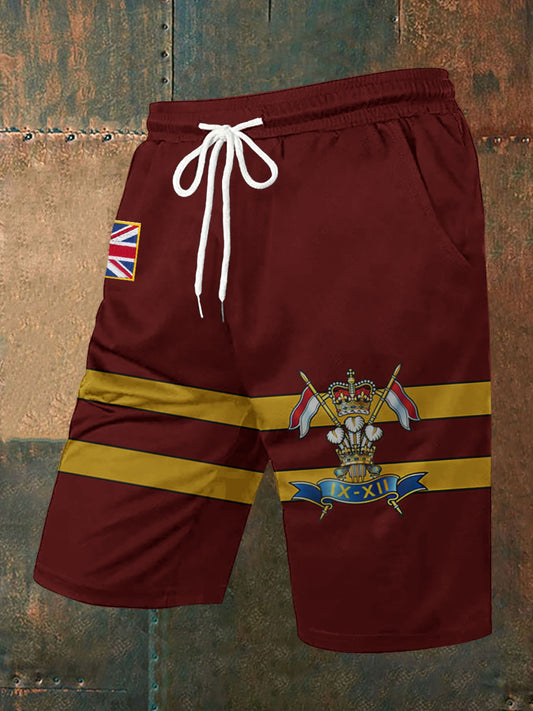 Men's Canada Day Badge Print Shorts